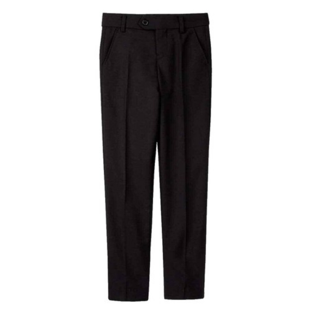NWT Wool-Cashmere Blend Pleated Trousers (Black) - Gentle Herd